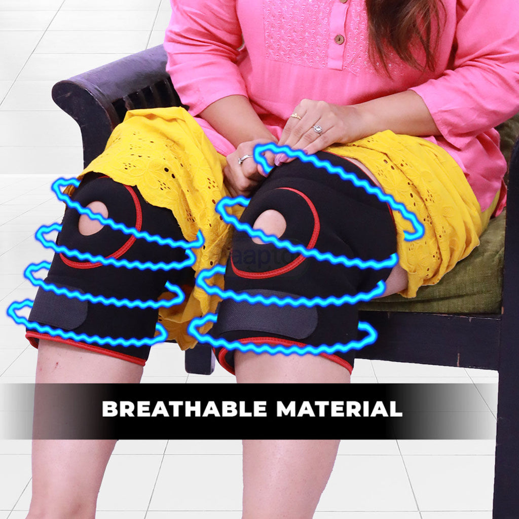 Magnetic Knee Support Brace Adjustable 360° Compression Knee Pain Relief Support with Breathable Fabric (Buy 1 Get 1 Free)
