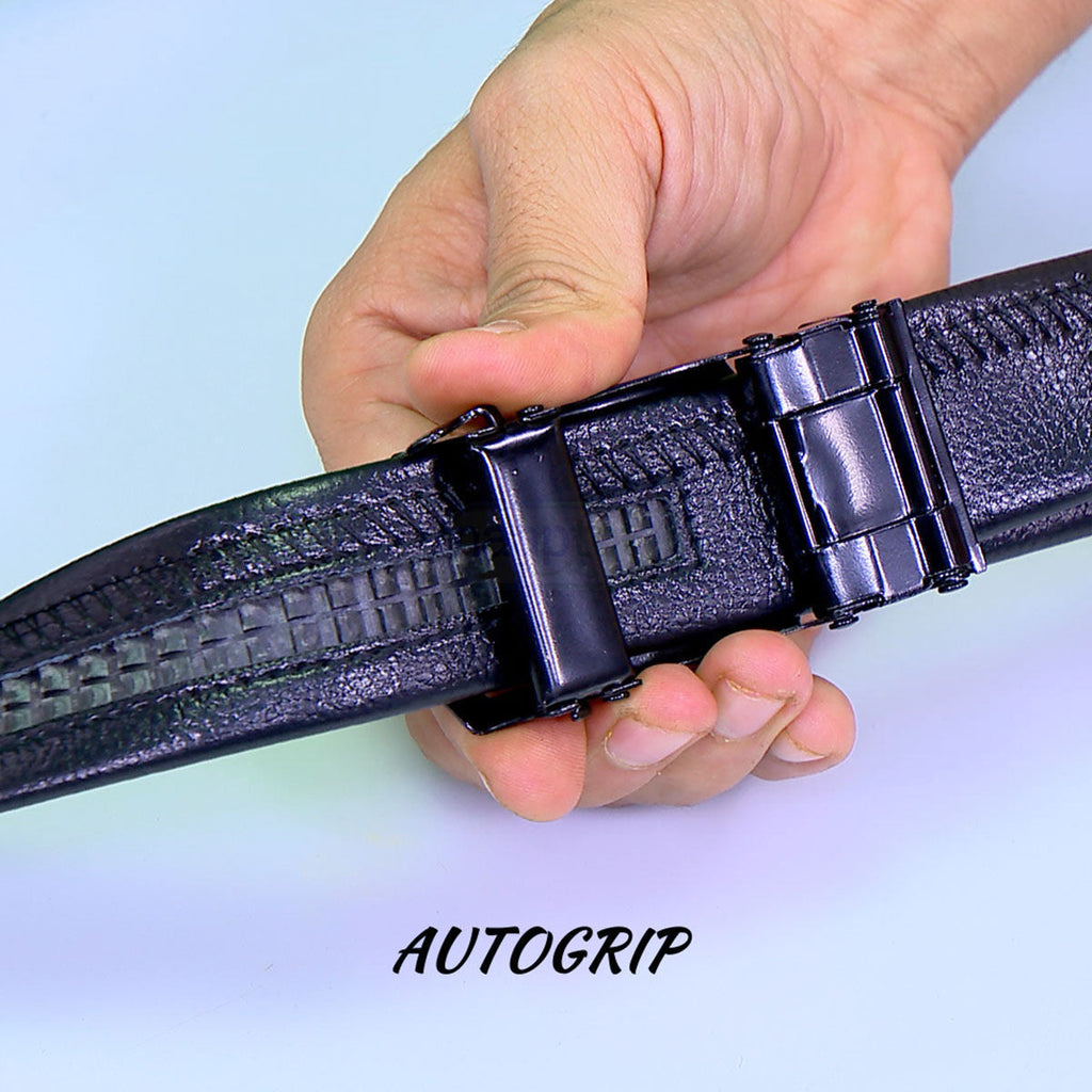Men’s Auto Lock Belt with Free Sunglasses Combo | Adjustable No-Hole Belt, Stylish Buckle & UV Protection Shades