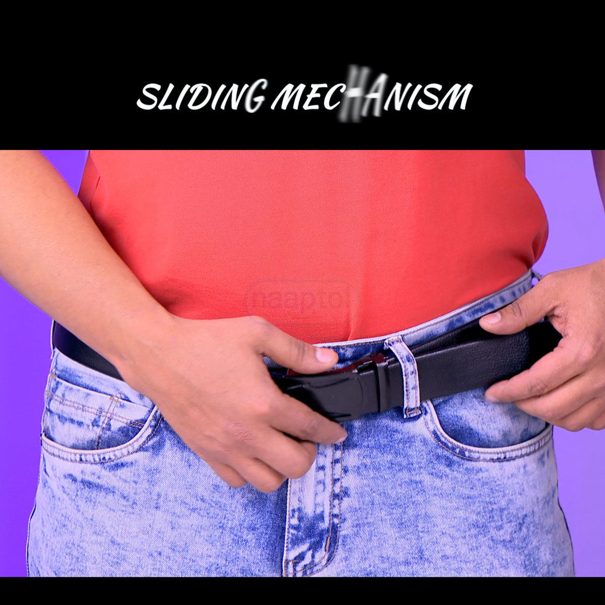 Men’s Auto Lock Belt with Free Sunglasses Combo | Adjustable No-Hole Belt, Stylish Buckle & UV Protection Shades