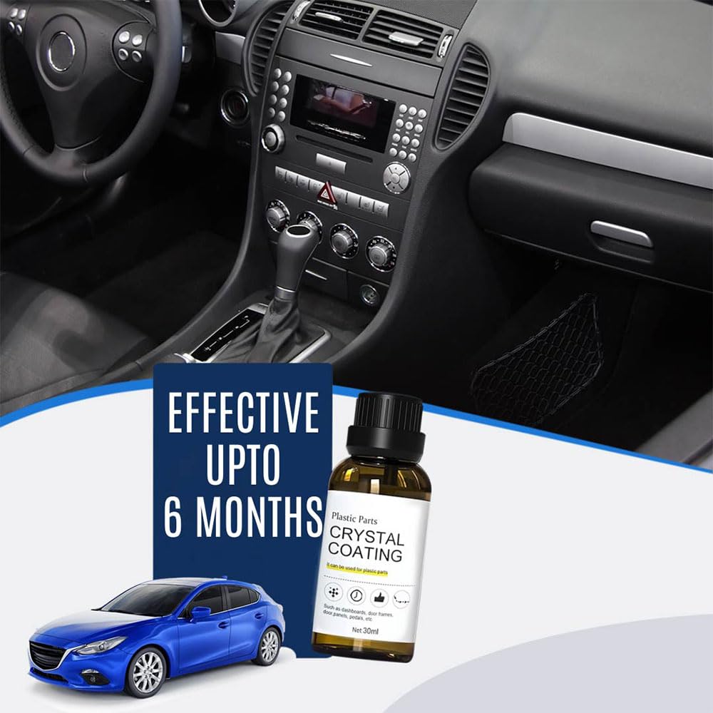 Crystal Coating for Plastic Parts | Car Dashboard Polish & Interior Cleaner Buy 1 Get 1