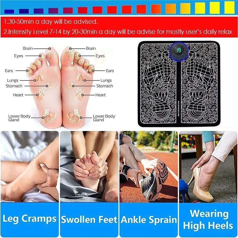 👣 Smart EMS Foot Massager Mat for Relaxation & Daily Comfort