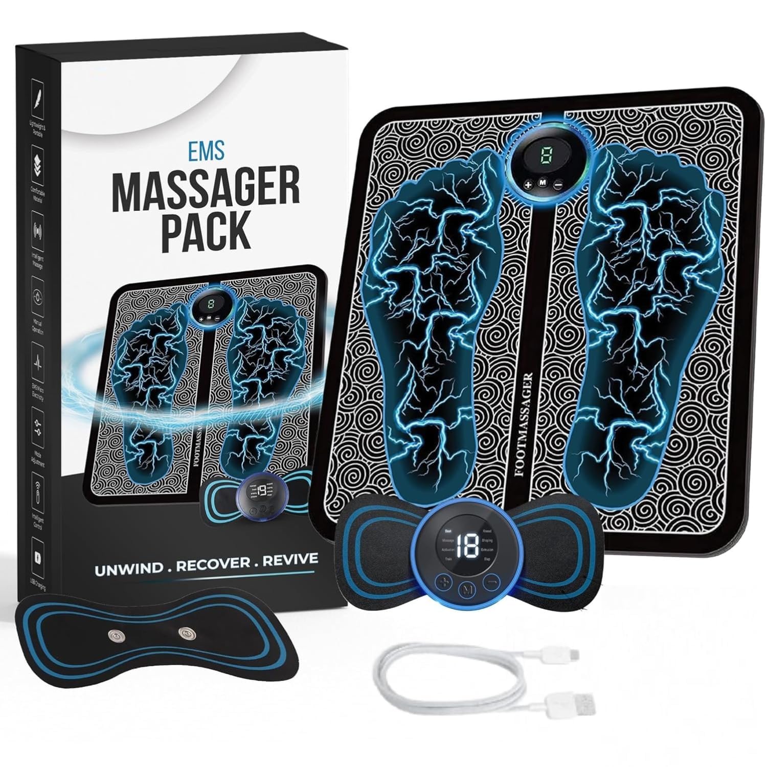 👣 Smart EMS Foot Massager Mat for Relaxation & Daily Comfort