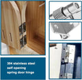 Heavy Duty 3-in-1 Self-Closing Garage Door Hinge - Automatic Spring Hinge with 90° Positioning, Anti-Rust Folding Shelf Hinge & Invisible Door Closer