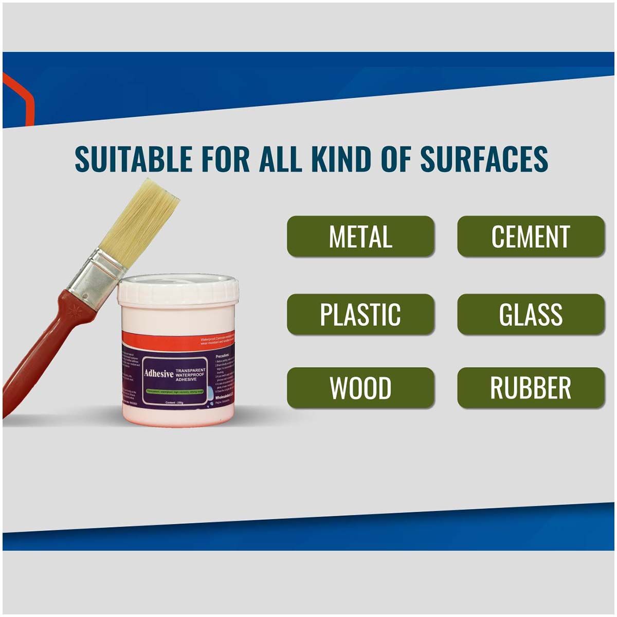 Transparent Waterproof Leak Repair Sealant with Brush | Multi-Surface Crack Filler & Protective Coating