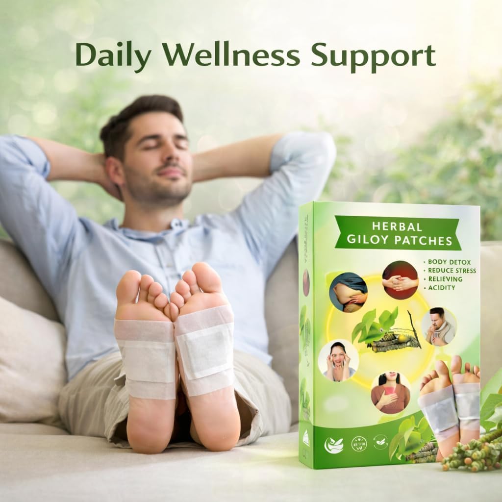 Herbal Giloy Detox Foot Patches Buy10 Get 20 (Pack of 30)