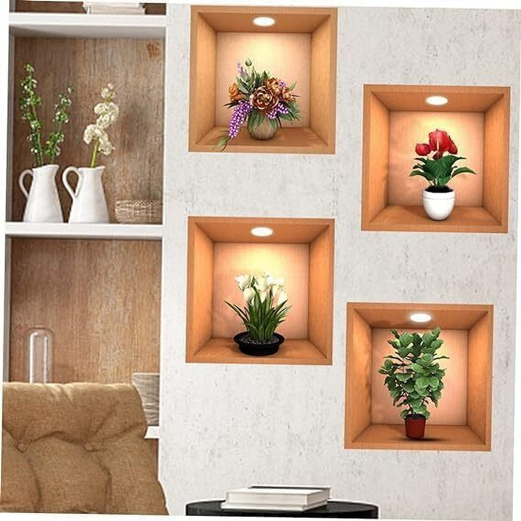 🏡 3D Decorative Wall Stickers Floral Buy 2 Get 3